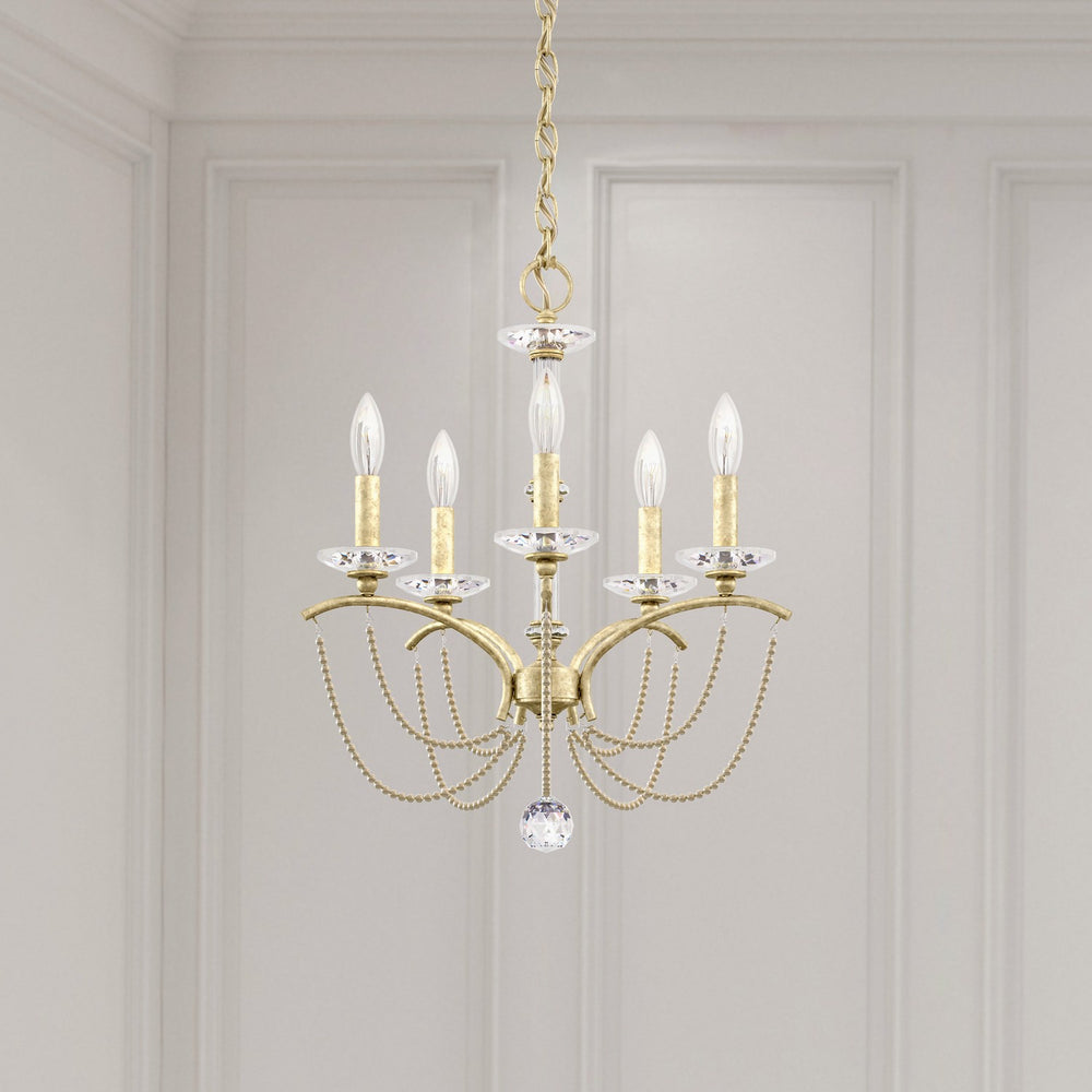 Schonbek - Five Light Chandelier - Priscilla - Black- Union Lighting Luminaires Decor