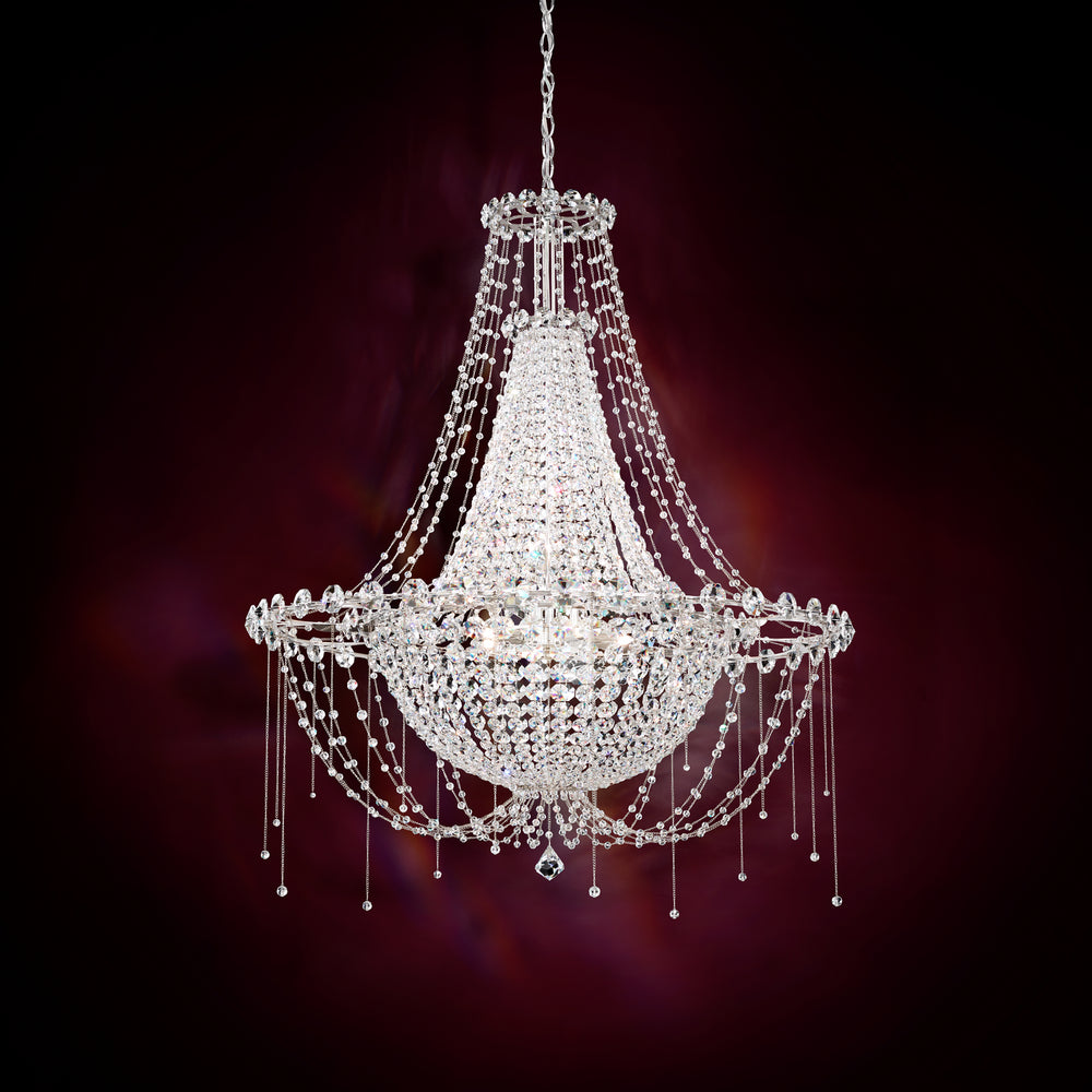 Schonbek - Eight Light Pendant - Chrysalita - Polished Stainless Steel- Union Lighting Luminaires Decor
