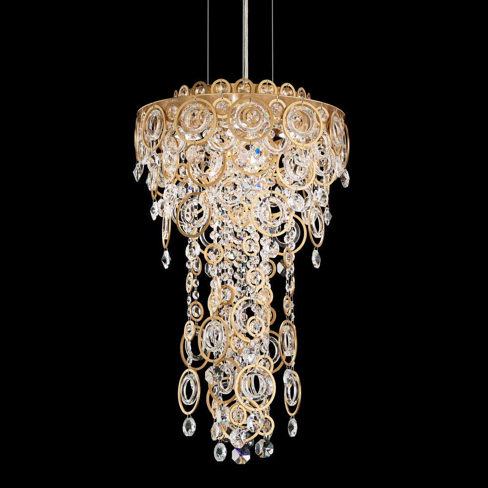 Schonbek - Four Light Pendant - Circulus - Heirloom Silver- Union Lighting Luminaires Decor