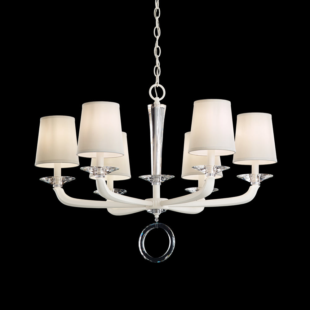 Schonbek - Six Light Chandelier - Emilea - French Gold- Union Lighting Luminaires Decor