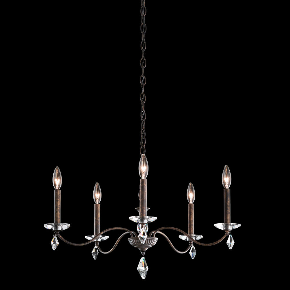 Schonbek - Five Light Chandelier - Modique - Ferro Black- Union Lighting Luminaires Decor