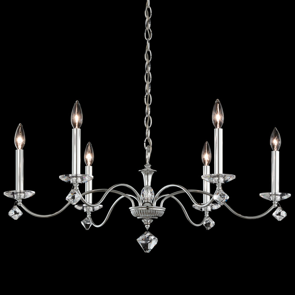 Schonbek - Six Light Chandelier - Modique - White- Union Lighting Luminaires Decor