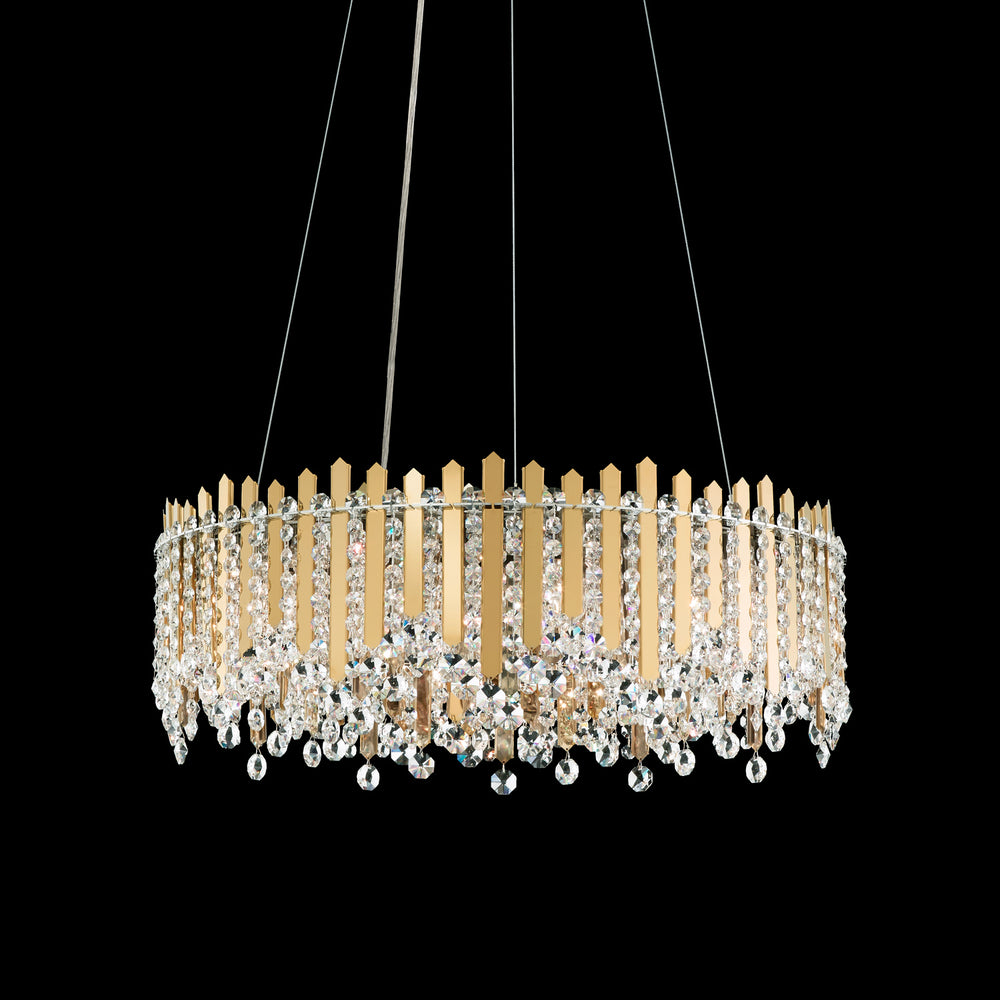 Schonbek - 12 Light Pendant - Chatter - Polished Stainless Steel- Union Lighting Luminaires Decor