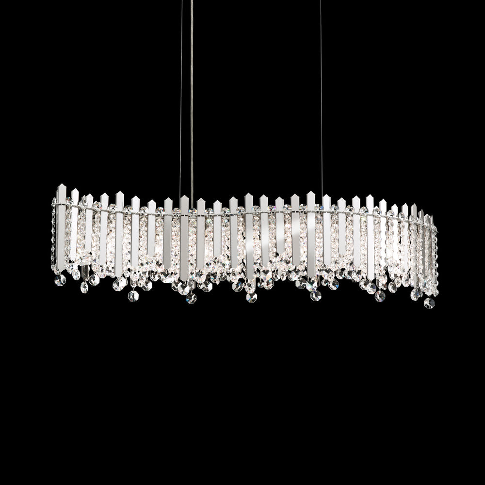 Schonbek - Seven Light Pendant - Chatter - Gold Mirror- Union Lighting Luminaires Decor