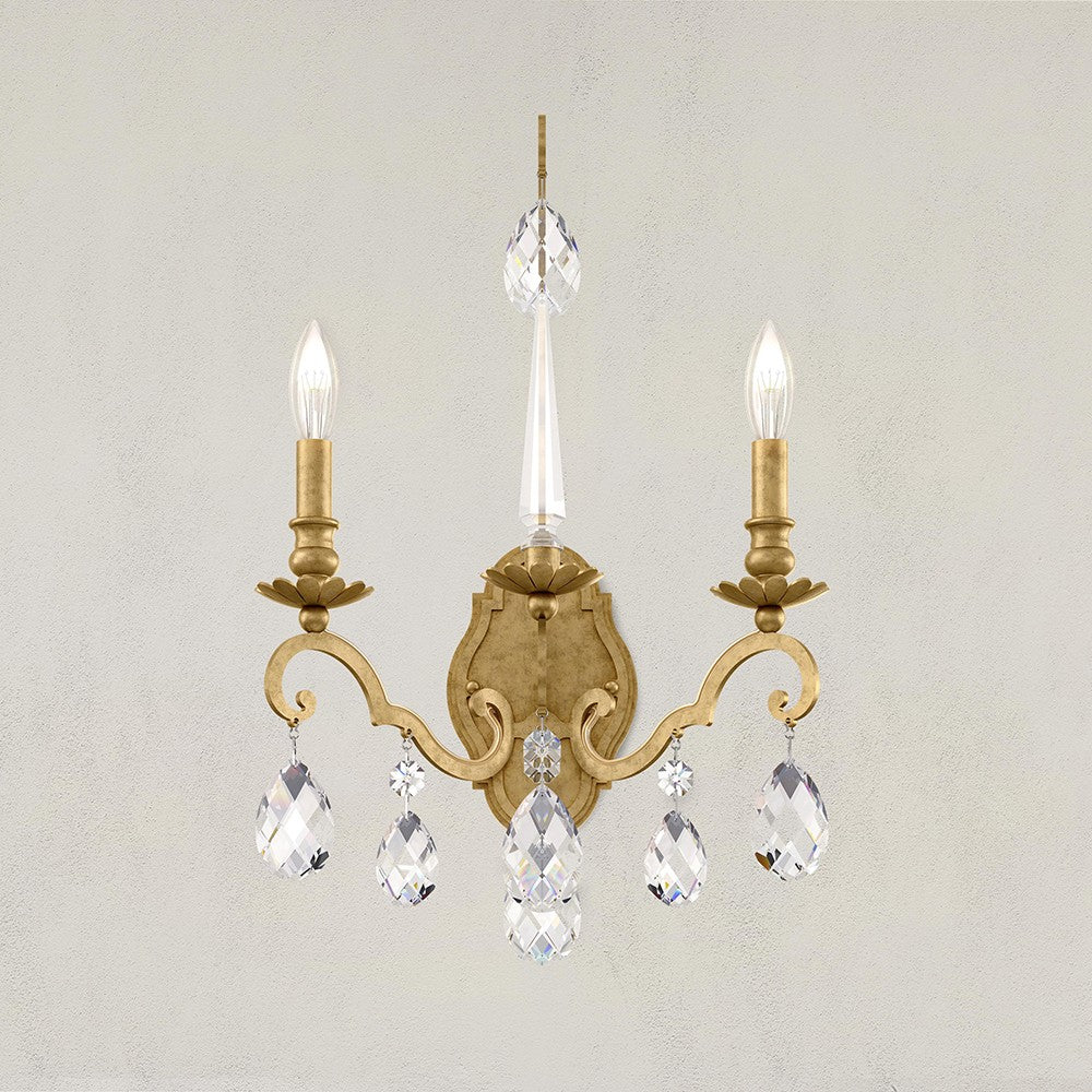 Schonbek - Two Light Wall Sconce - Renaissance Nouveau - Heirloom Bronze- Union Lighting Luminaires Decor