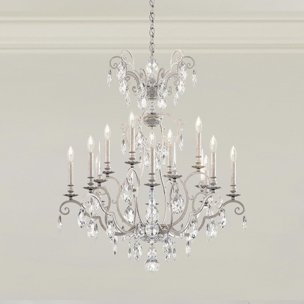 Schonbek - 12 Light Chandelier - Renaissance Nouveau - Heirloom Bronze- Union Lighting Luminaires Decor