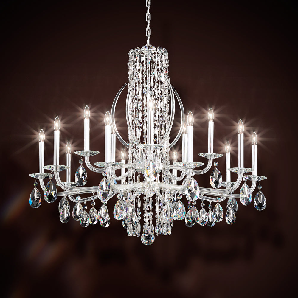 Schonbek - 15 Light Chandelier - Siena - White- Union Lighting Luminaires Decor