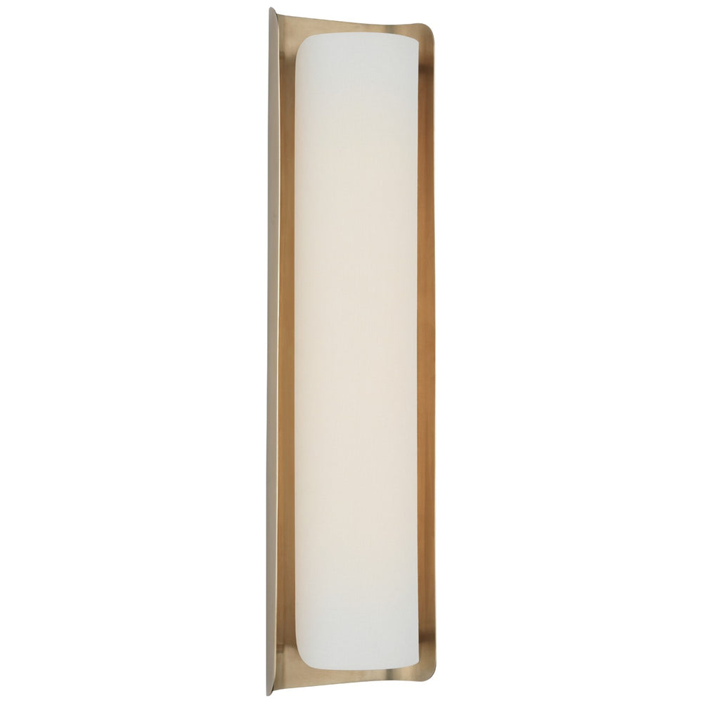 Visual Comfort Signature Canada - LED Wall Sconce - Penumbra - Hand-Rubbed Antique Brass and Linen- Union Lighting Luminaires Decor
