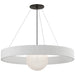 Visual Comfort Signature Canada - LED Chandelier - Arena - Bronze and White Glass- Union Lighting Luminaires Decor