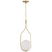 Visual Comfort Signature Canada - LED Pendant - Jodo - Hand-Rubbed Antique Brass- Union Lighting Luminaires Decor