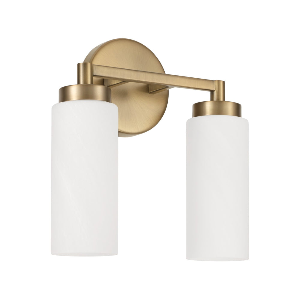 Capital Lighting - Two Light Vanity - Alyssa - Aged Brass- Union Lighting Luminaires Decor