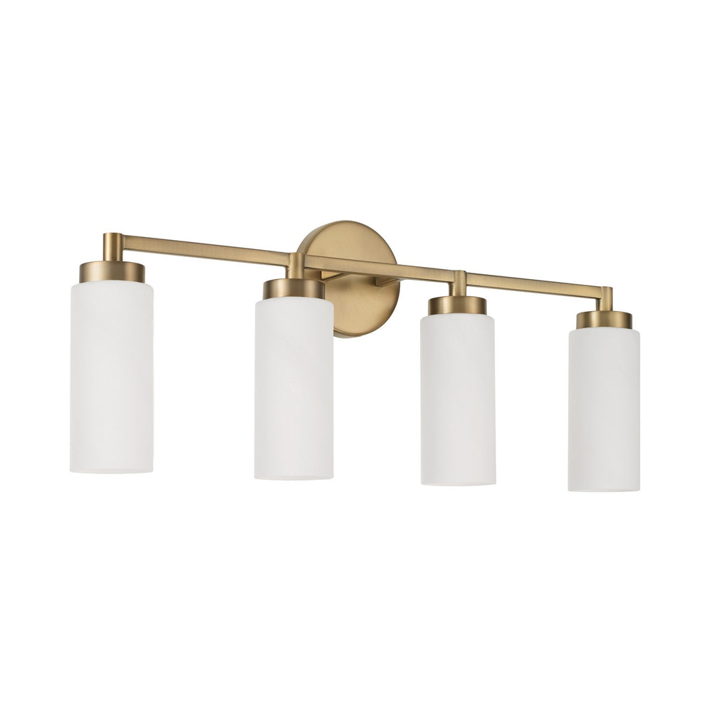 Capital Lighting - Four Light Vanity - Alyssa - Aged Brass- Union Lighting Luminaires Decor