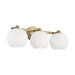 Capital Lighting - Three Light Vanity - Ansley - Aged Brass- Union Lighting Luminaires Decor