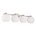 Capital Lighting - Four Light Vanity - Ansley - Brushed Nickel- Union Lighting Luminaires Decor