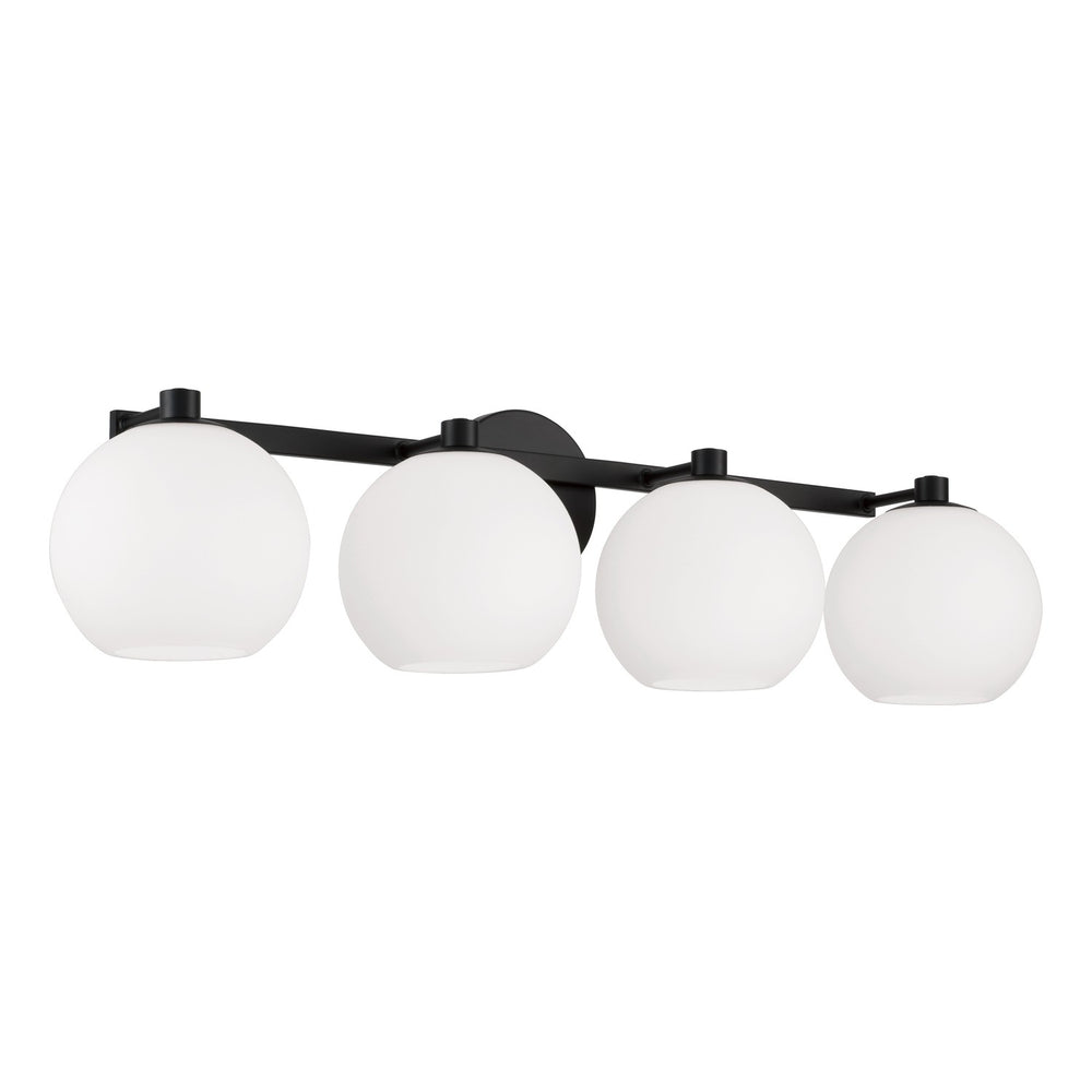 Capital Lighting - Four Light Vanity - Ansley - Matte Black- Union Lighting Luminaires Decor