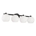 Capital Lighting - Four Light Vanity - Ansley - Matte Black- Union Lighting Luminaires Decor