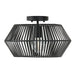 Capital Lighting - One Light Semi Flush Mount - Kaiya - Matte Black- Union Lighting Luminaires Decor