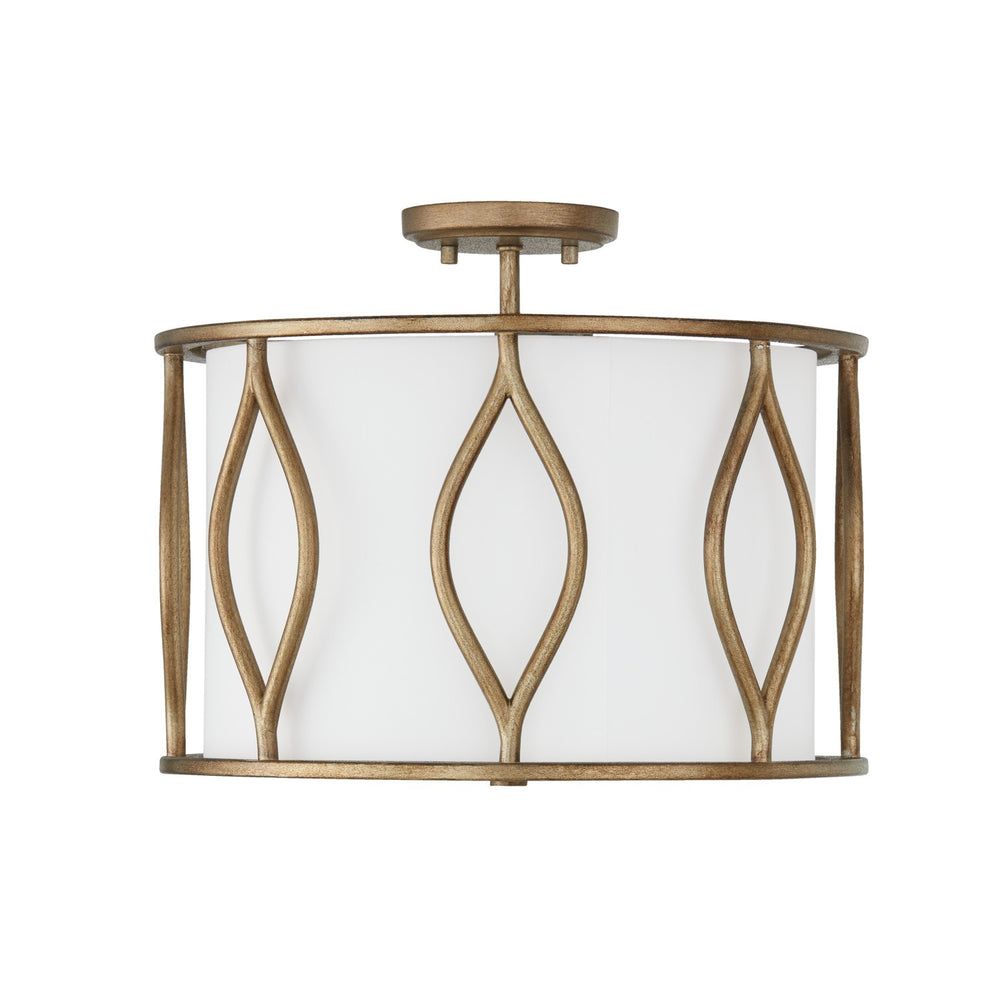 Capital Lighting - Three Light Semi Flush Mount - Cohen - Mystic Luster- Union Lighting Luminaires Decor