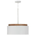 Capital Lighting - One Light Pendant - Liam - Light Wood and White- Union Lighting Luminaires Decor