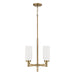 Capital Lighting - Four Light Pendant - Alyssa - Aged Brass- Union Lighting Luminaires Decor