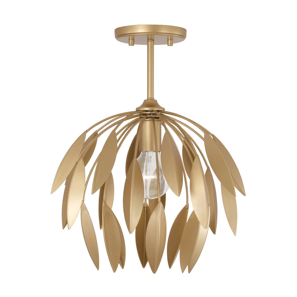 Capital Lighting - One Light Pendant - Margeaux - Buffed Gold- Union Lighting Luminaires Decor