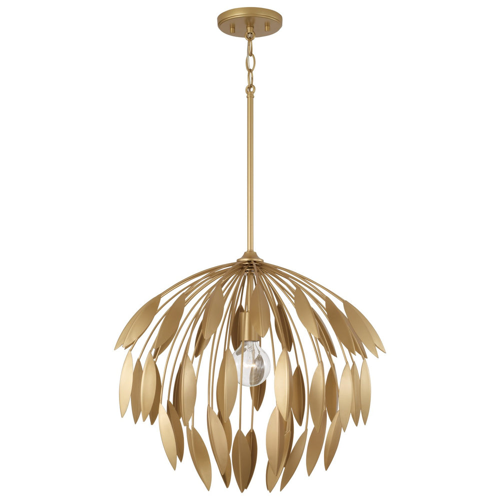 Capital Lighting - One Light Pendant - Margeaux - Buffed Gold- Union Lighting Luminaires Decor