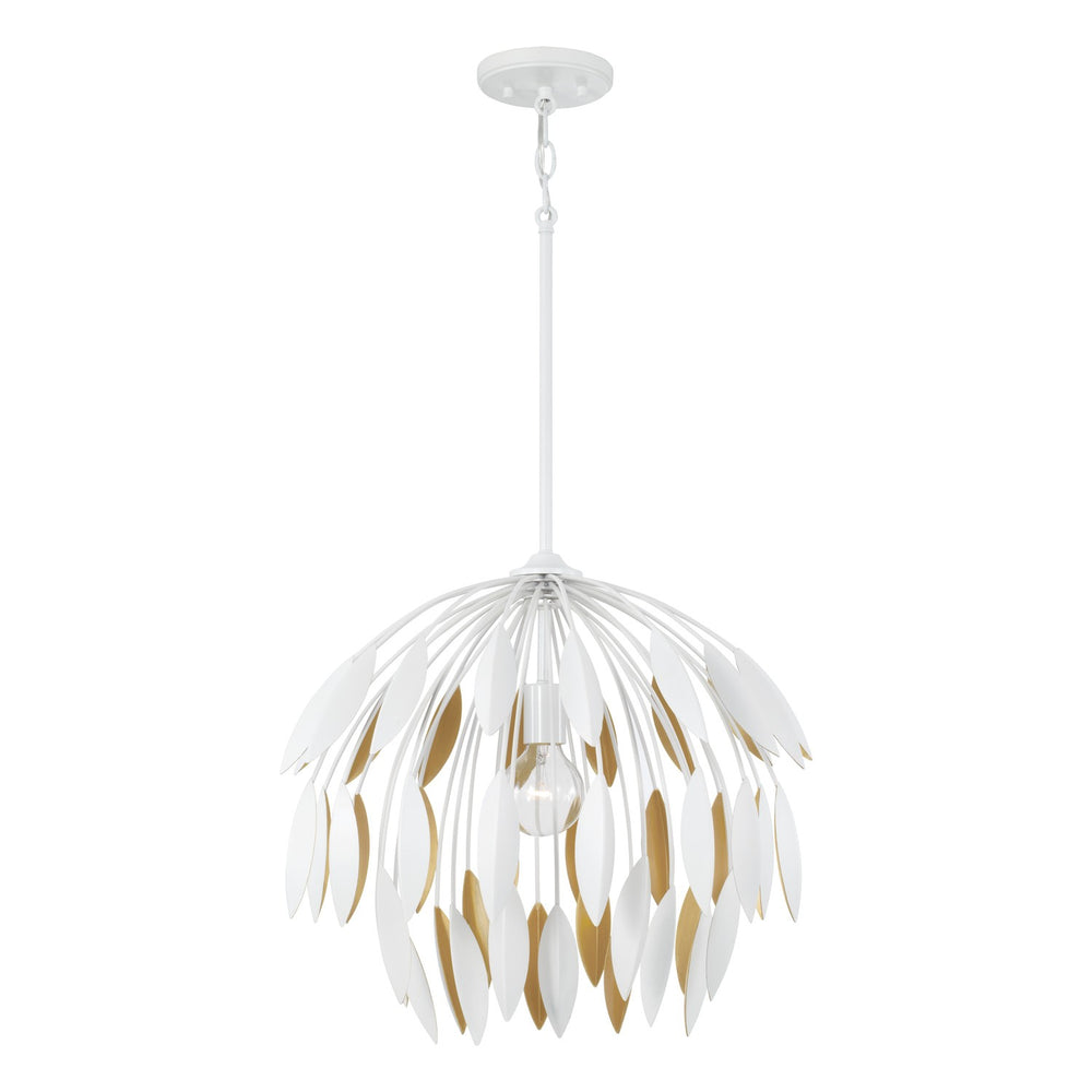 Capital Lighting - One Light Pendant - Margeaux - Matte White- Union Lighting Luminaires Decor
