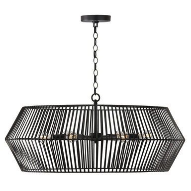 Capital Lighting - Six Light Chandelier - Kaiya - Matte Black- Union Lighting Luminaires Decor