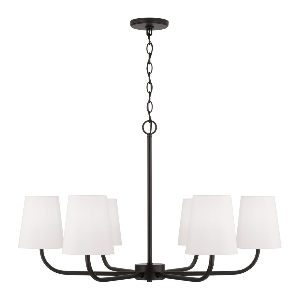 Capital Lighting - Six Light Chandelier - Brody - Matte Black- Union Lighting Luminaires Decor