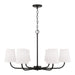 Capital Lighting - Six Light Chandelier - Brody - Matte Black- Union Lighting Luminaires Decor