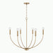 Capital Lighting - Six Light Chandelier - Ansley - Aged Brass- Union Lighting Luminaires Decor