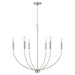 Capital Lighting - Six Light Chandelier - Ansley - Brushed Nickel- Union Lighting Luminaires Decor