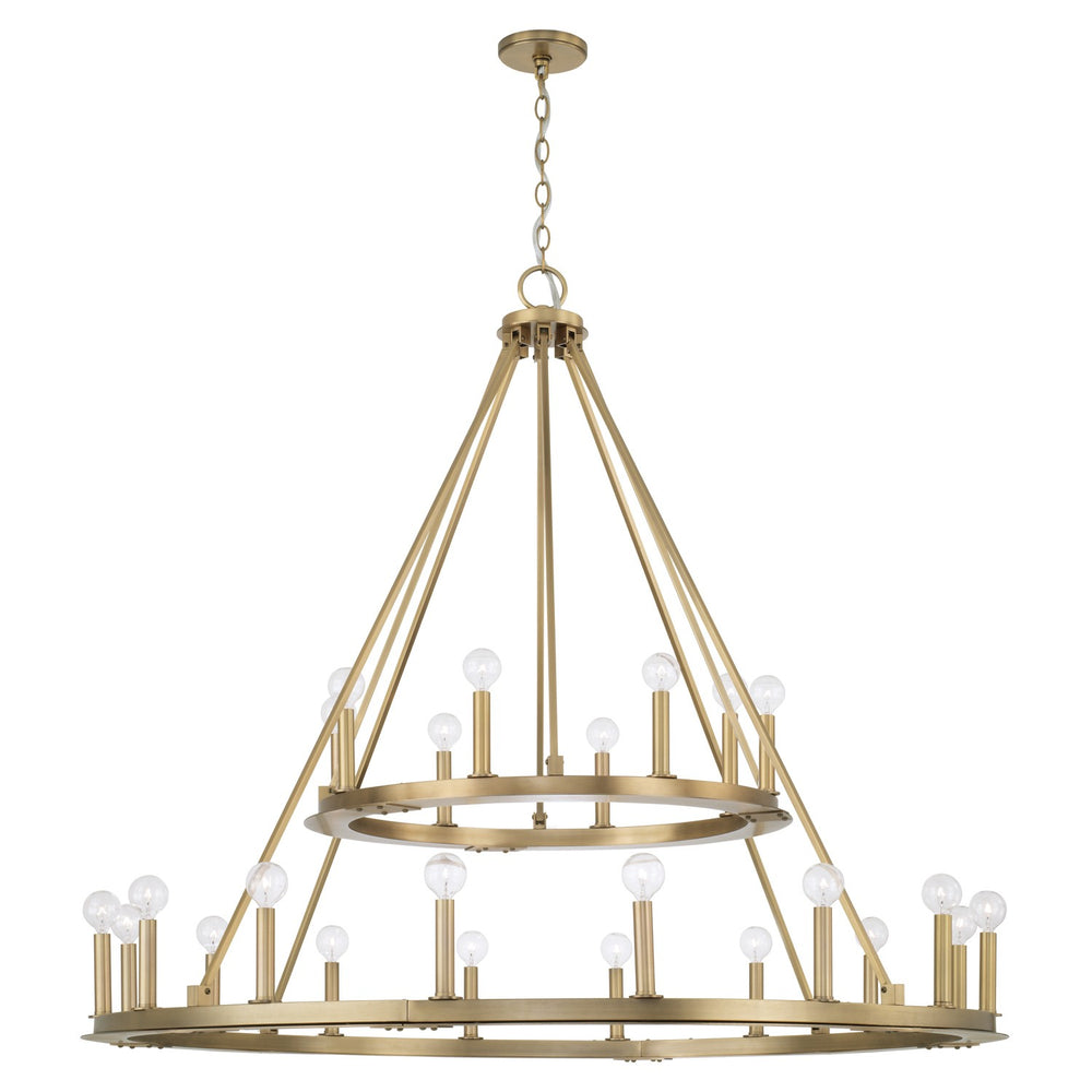 Capital Lighting - 24 Light Chandelier - Pearson - Aged Brass- Union Lighting Luminaires Decor