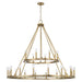 Capital Lighting - 24 Light Chandelier - Pearson - Aged Brass- Union Lighting Luminaires Decor