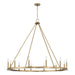 Capital Lighting - 12 Light Chandelier - Pearson - Aged Brass- Union Lighting Luminaires Decor