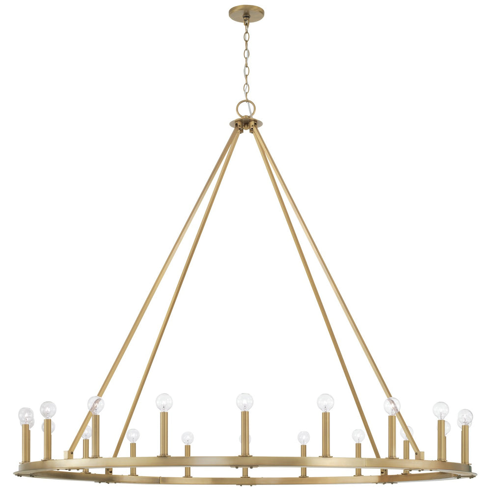 Capital Lighting - 20 Light Chandelier - Pearson - Aged Brass- Union Lighting Luminaires Decor