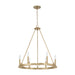 Capital Lighting - Six Light Chandelier - Pearson - Aged Brass- Union Lighting Luminaires Decor
