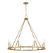 Capital Lighting - Eight Light Chandelier - Pearson - Aged Brass- Union Lighting Luminaires Decor