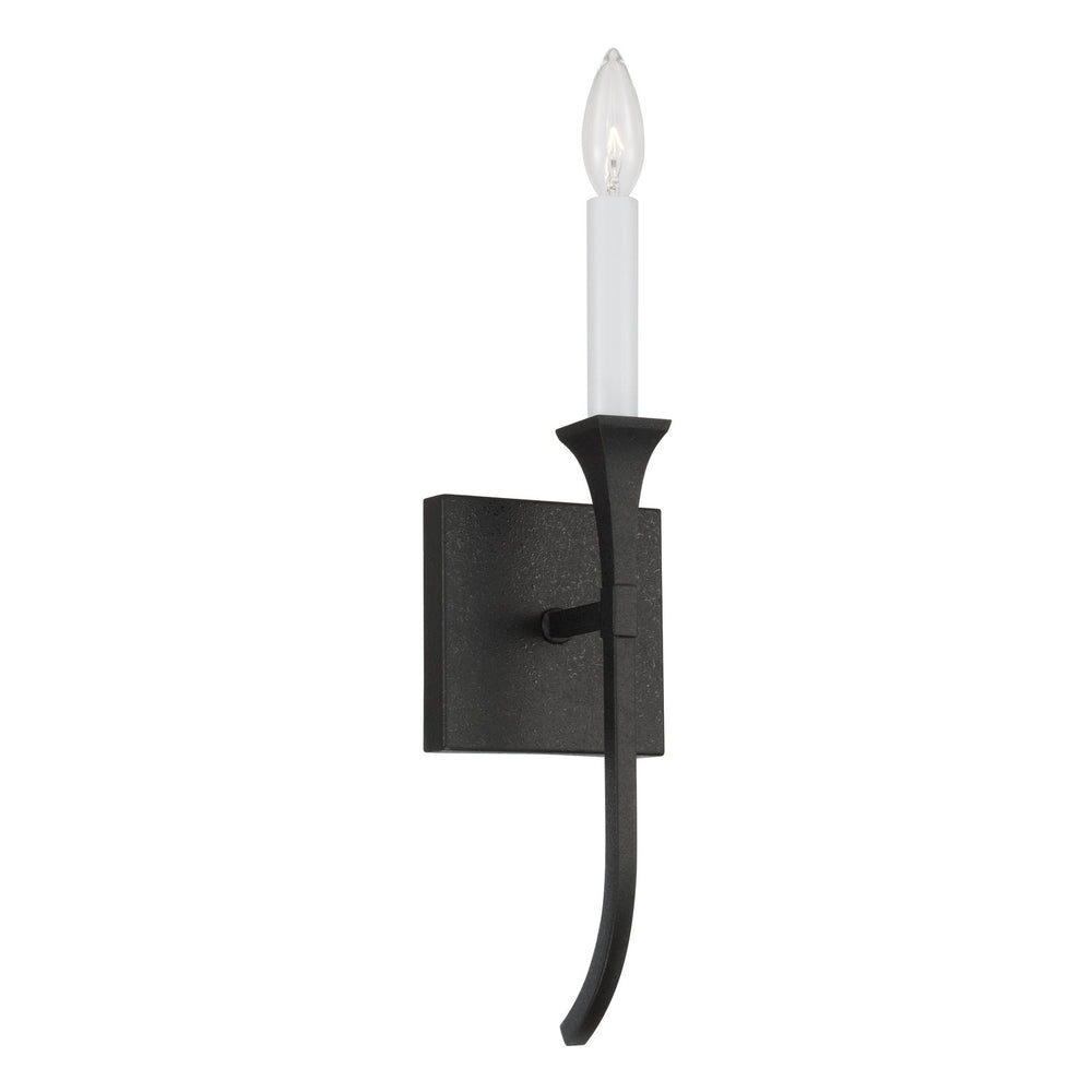 Capital Lighting - One Light Wall Sconce - Decklan - Black Iron- Union Lighting Luminaires Decor