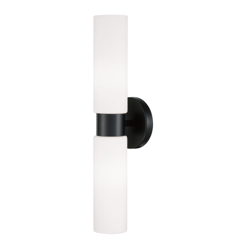Capital Lighting - Two Light Wall Sconce - Theo - Matte Black- Union Lighting Luminaires Decor