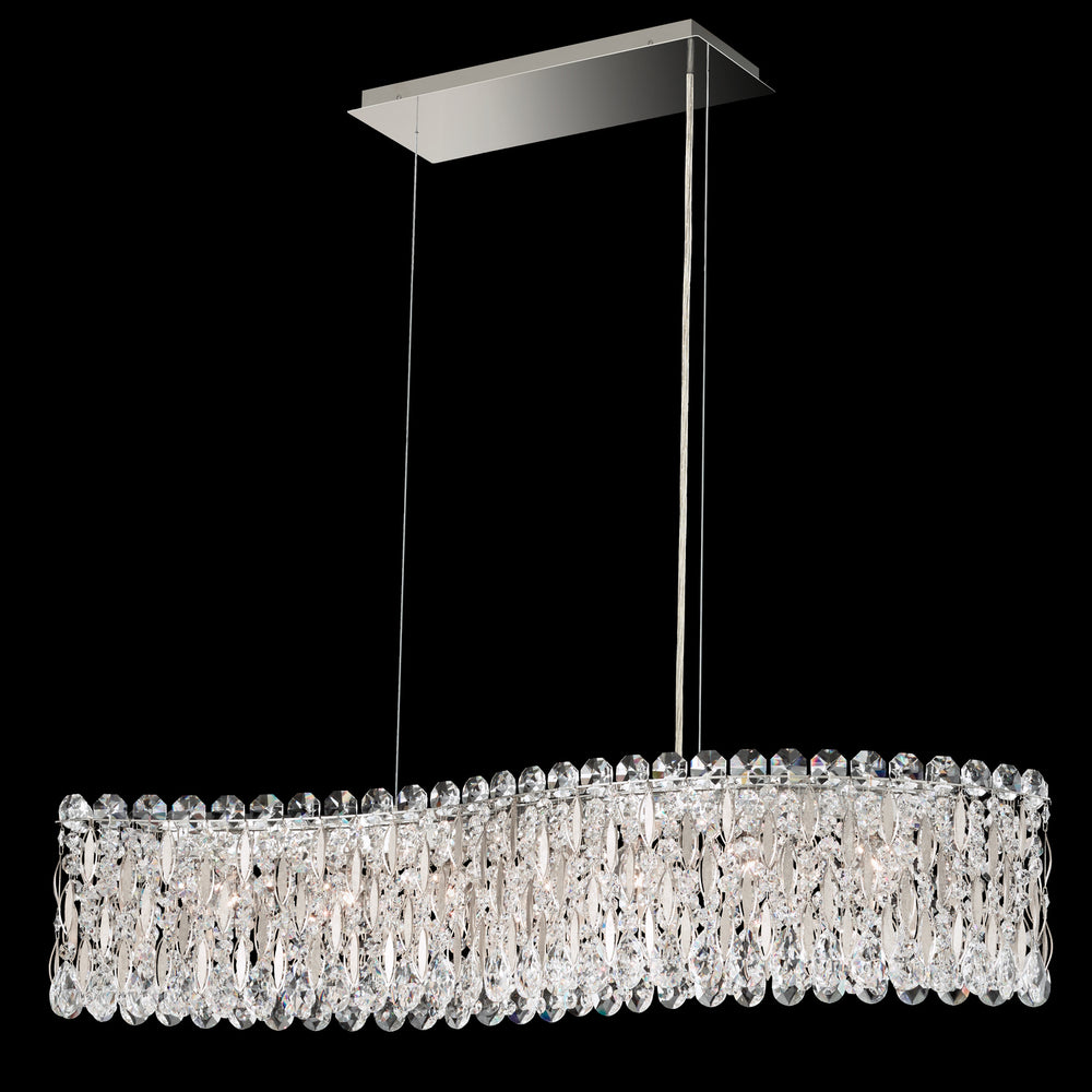 Schonbek - Seven Light Pendant - Sarella - Antique Silver- Union Lighting Luminaires Decor