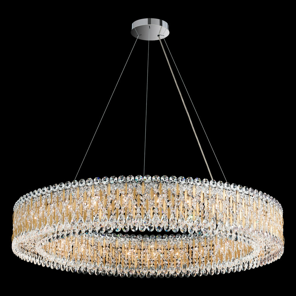 Schonbek - 27 Light Pendant - Sarella - Antique Silver- Union Lighting Luminaires Decor