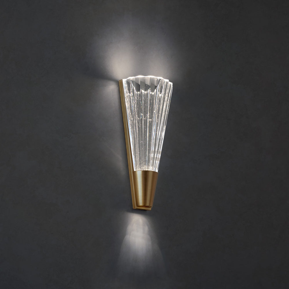 Schonbek - LED Wall Sconce - Origami - Aged Brass- Union Lighting Luminaires Decor