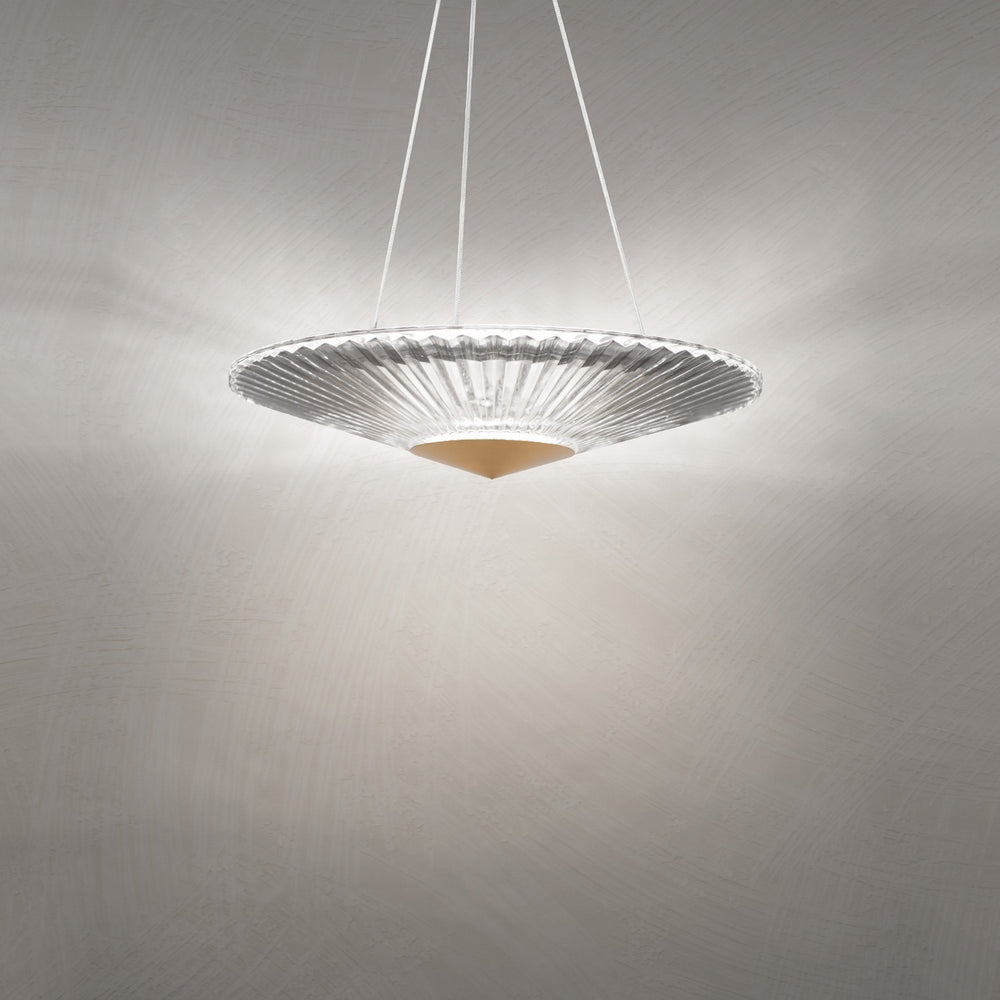 Schonbek - LED Pendant - Origami - Polished Chrome- Union Lighting Luminaires Decor