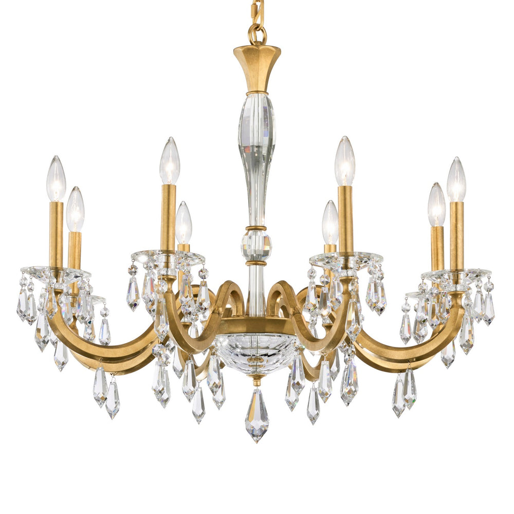 Schonbek - Eight Light Chandelier - Napoli - Etruscan Gold- Union Lighting Luminaires Decor