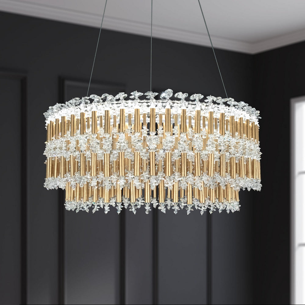Schonbek - LED Pendant - Tahitian - Antique Silver- Union Lighting Luminaires Decor