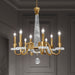 Schonbek - Eight Light Chandelier - Amadeus - Heirloom Gold- Union Lighting Luminaires Decor