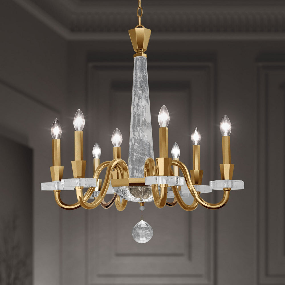Schonbek - Eight Light Chandelier - Amadeus - French Gold- Union Lighting Luminaires Decor