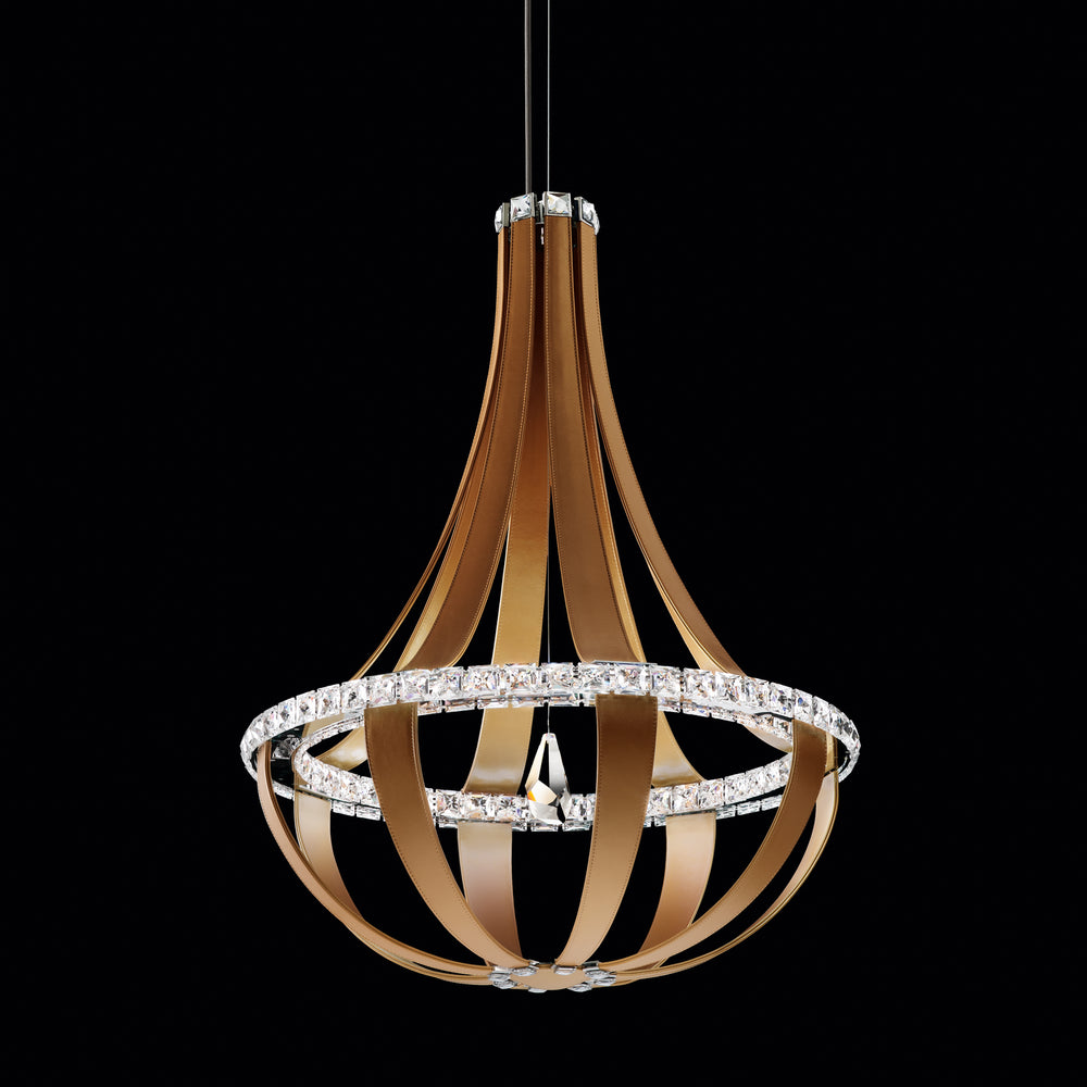 Schonbek - LED Pendant - Crystal Empire LED - Grizzly Black- Union Lighting Luminaires Decor