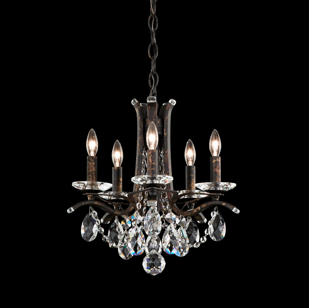 Schonbek - Five Light Chandelier - Vesca - Black- Union Lighting Luminaires Decor